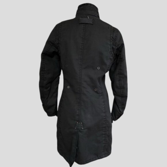 G-Star Raw Women's Black Utility Army Insulated Padded Trench Coat - Picture 2 of 16